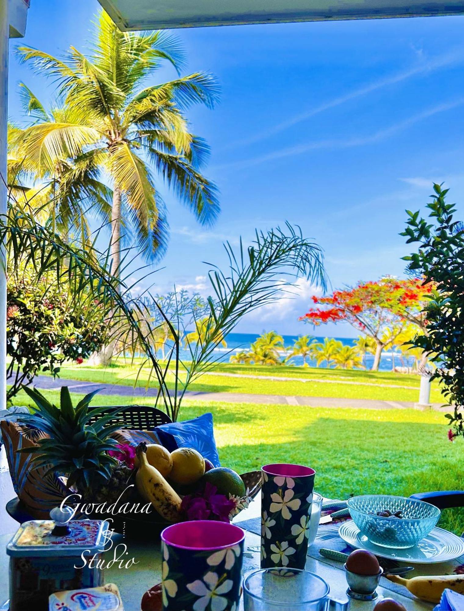 Accès Direct Plage, Magnifique Vue Mer, Gwanada Studio à Pierre et Vacances Sainte-Anne  Exterior foto
